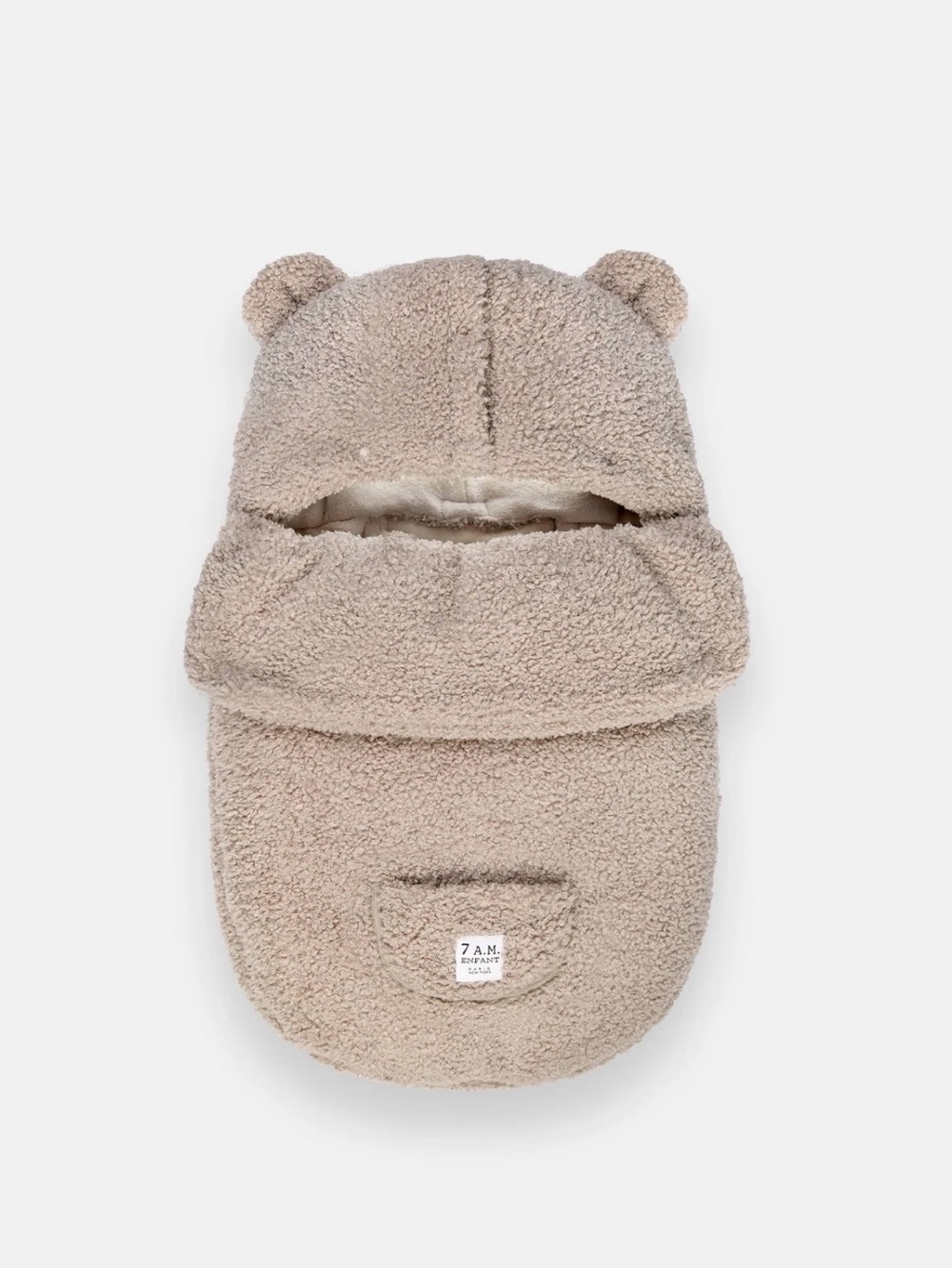 BÉBÉPOD - TEDDY Beige Sherpa with Bear Ears